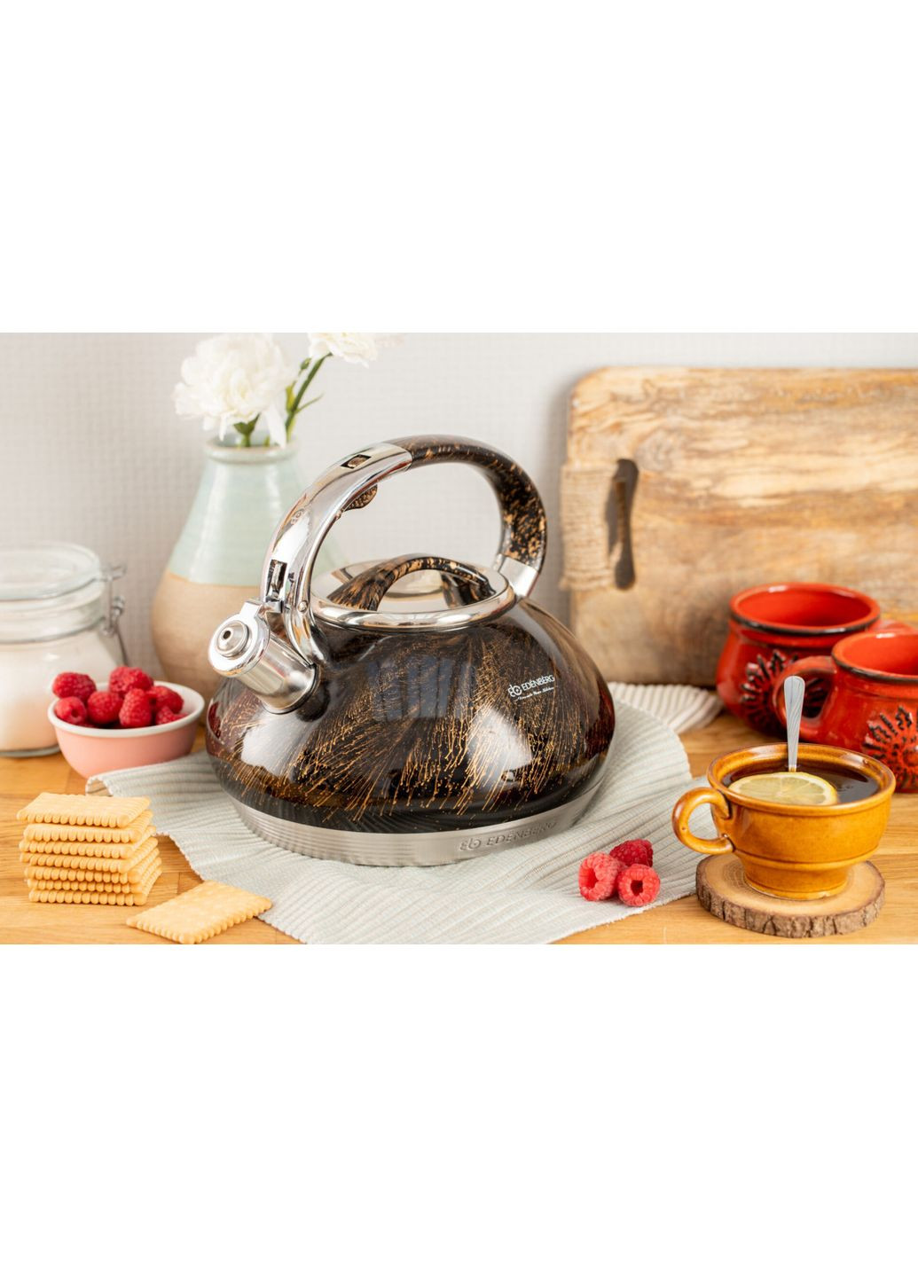 Чайник со свистком EB-1935-Bronze 3 л бронзовый Edenberg (366082542)