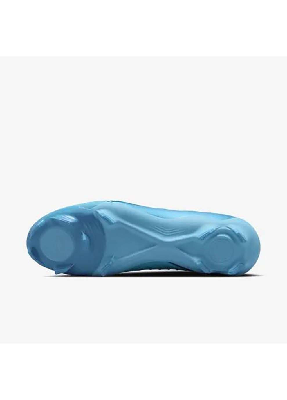 Голубые мужские бутсы phantom gx ii academy fg/mg голубой Nike