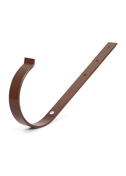 Тримач жолоба ринви металевий прямий 125 мм Бриза ПВХ 8017 Bryza (364865390)