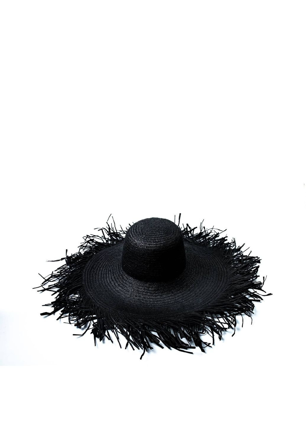 Шляпа с широкими полями женская бумага черная СЕЛВИ LuckyLOOK 444-492 (292668861)