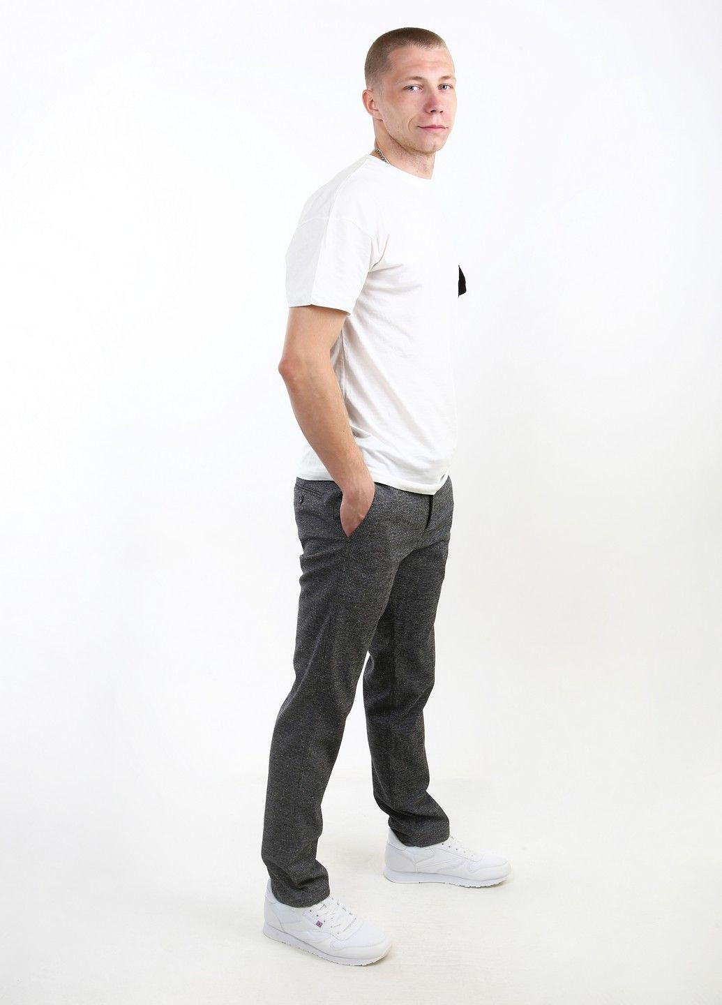 Серые демисезонные брюки Mtp