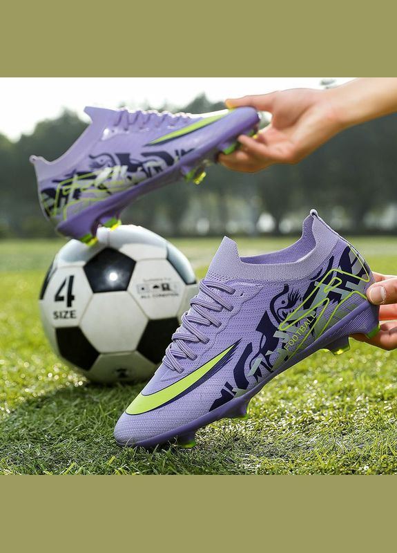 Фиолетовые футбольные бутсы cryfzasat soft ground No Brand