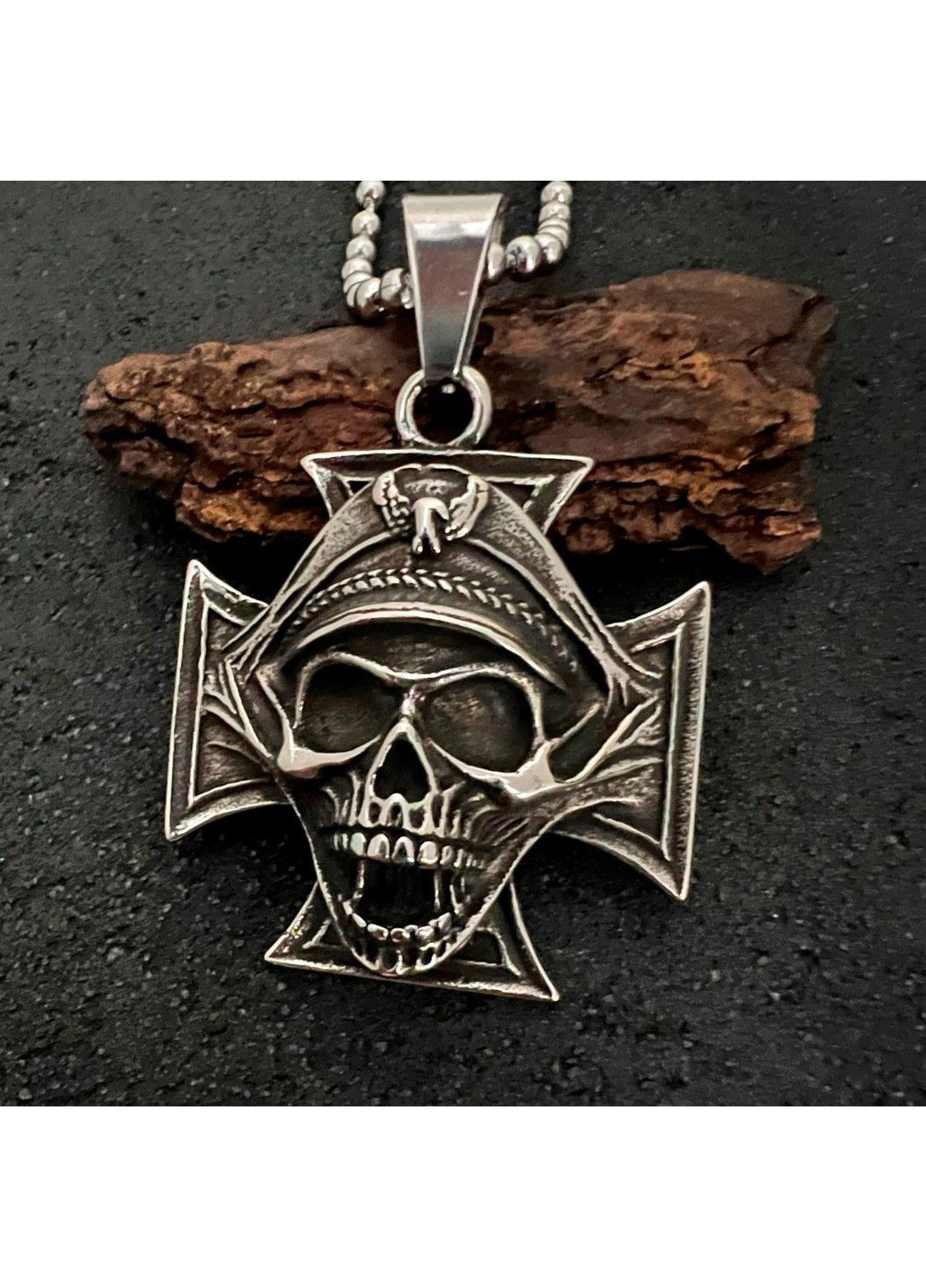 Готичний панк кулон череп з медичної сталі PS-053 No Brand (299340180)