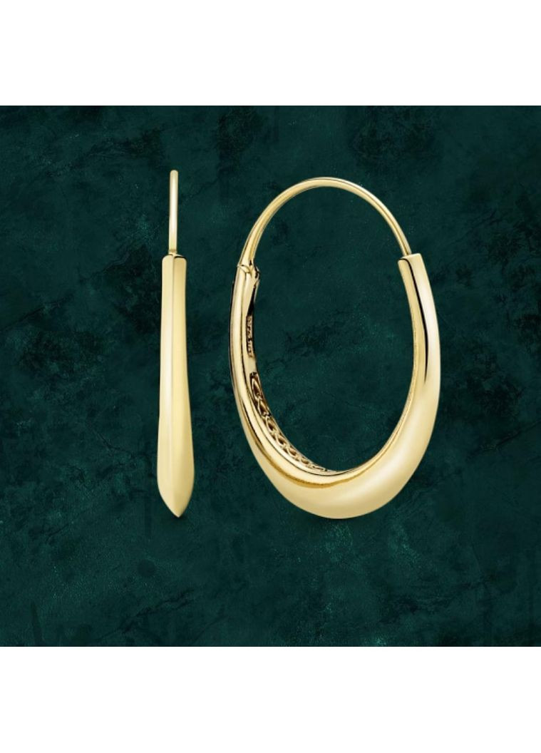 Серебряные сережки "Экзотические кольца" Pandora (Пандора) 268259cz с покрытием 14к золотом No Brand (363028375)