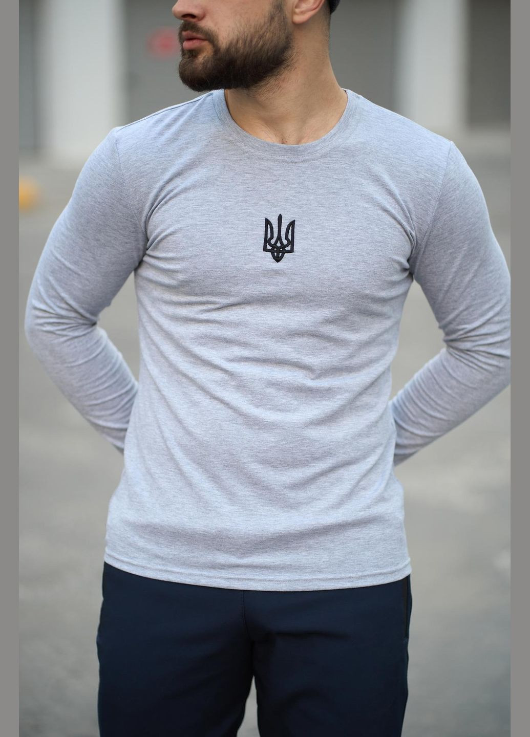 Лонгслів чоловічий "Pulse" Vakko сірий