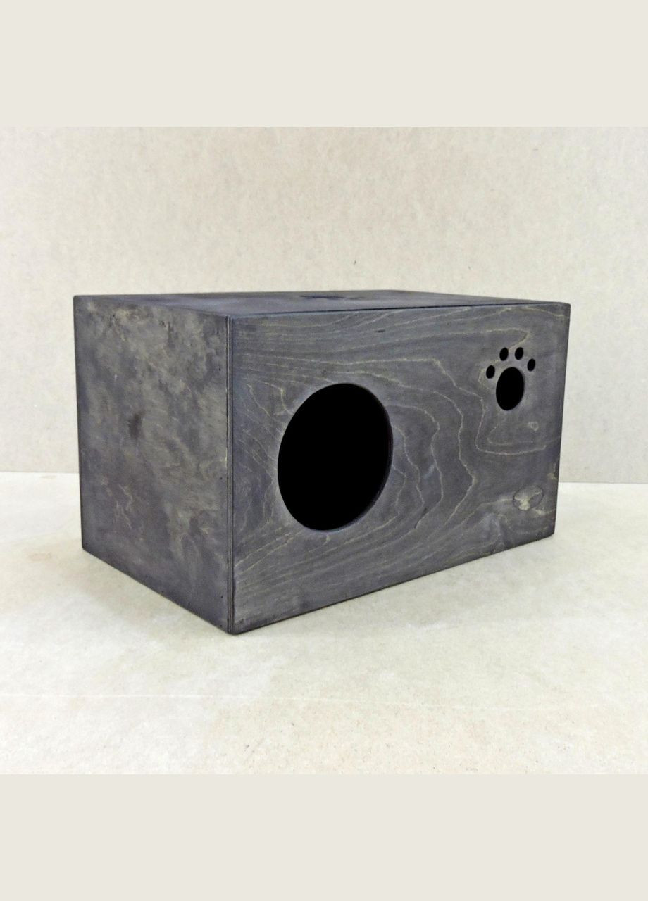Домик для кошки из дерева Рашель венге (ДДК-000412) No Brand (328453076)