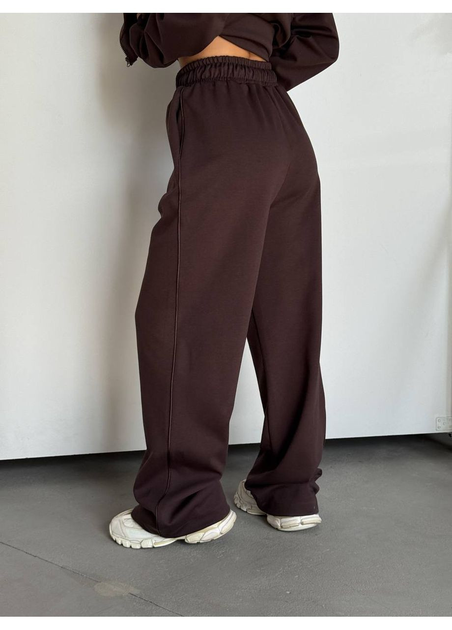 Женский костюм с вышивкой Lacky Girl из премиальной ткани, модель 075 DK/DL Мода без кордонів (355076556)