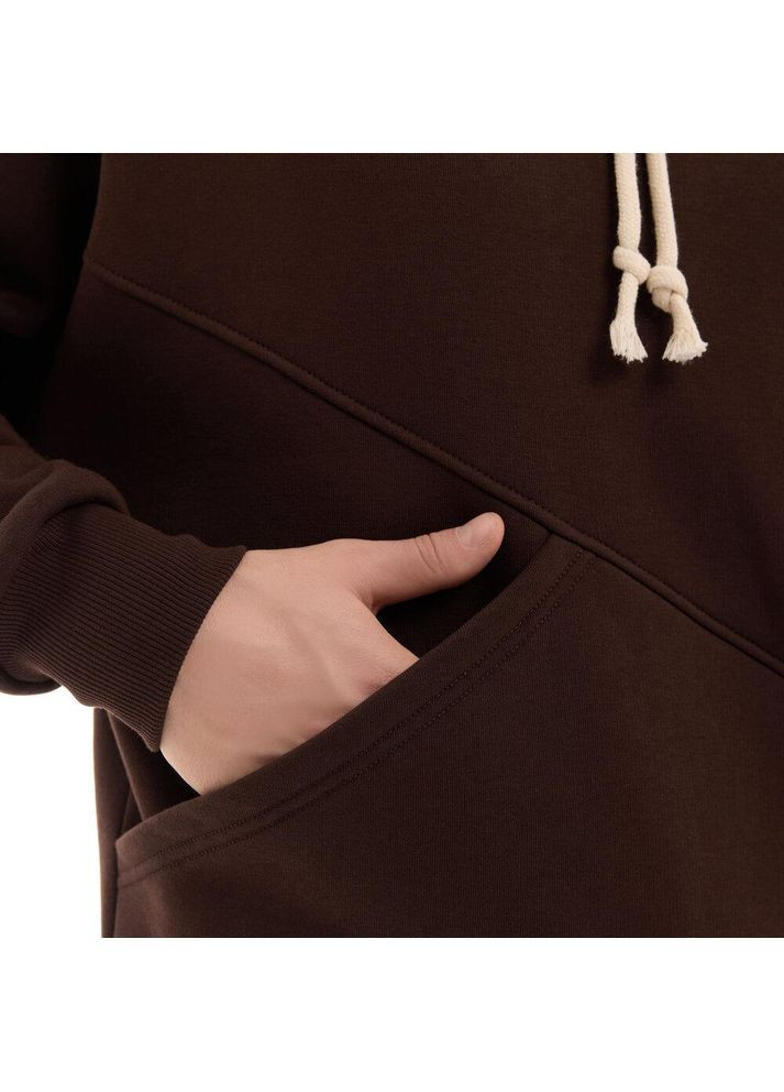 Чоловічий зимовий спортивний костюм тринитка з начосом коричневим Freedom (367088915)