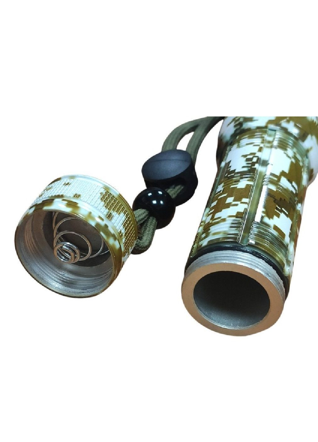 Фонарь ручной аккумуляторный с функцией Power Bank индикацией заряда 1200 люмен 5 режимов работы (482059-Prob) Камуфляж Unbranded (370021123)