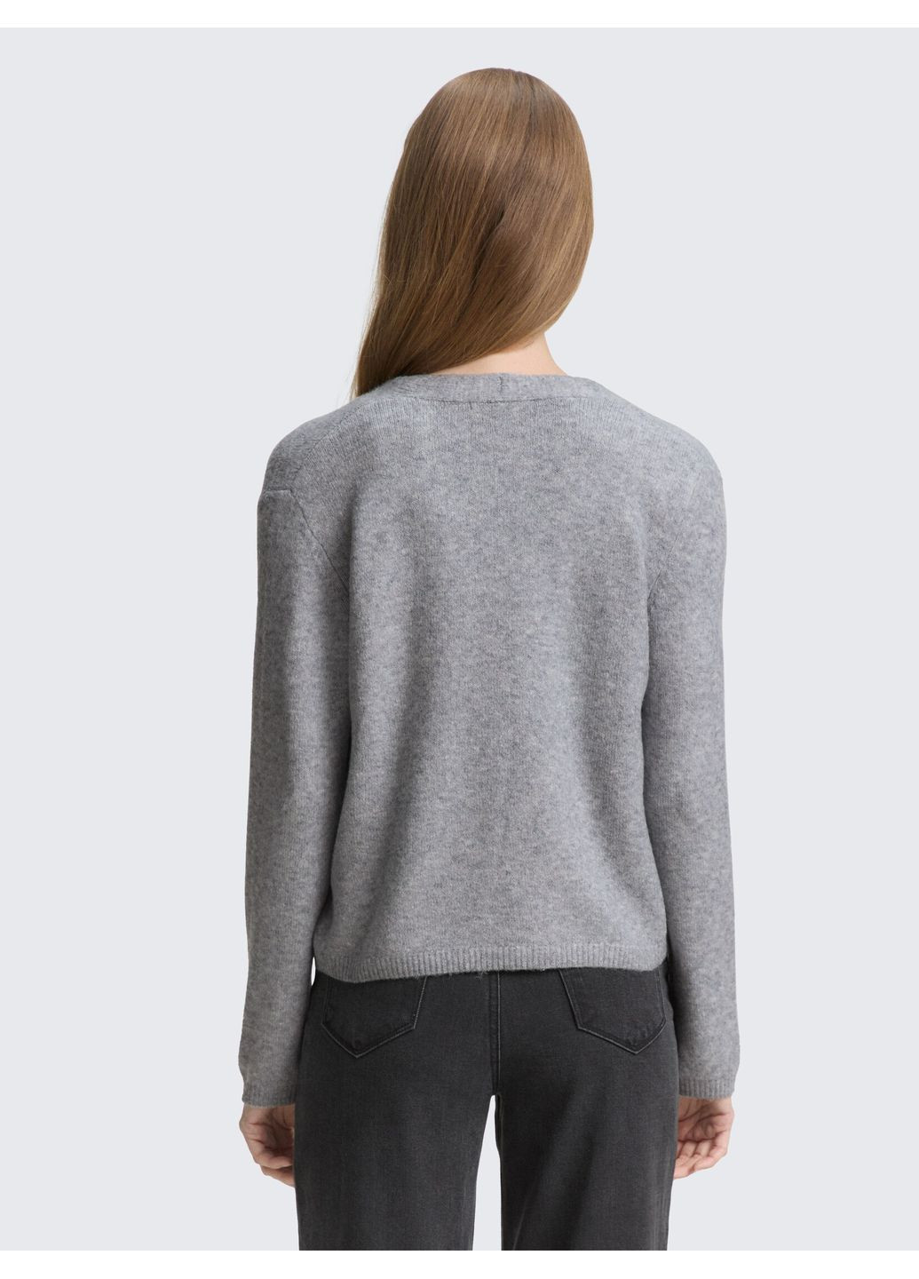 Серый демисезонный кардиган Tom Tailor