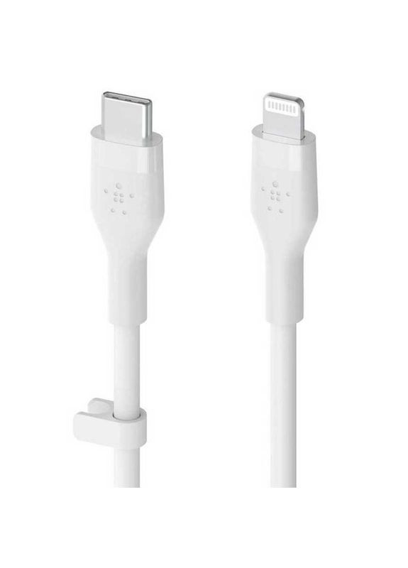 Кабель BoostCharge Flex Type-C - Lightning (M/M), 2 м, White (CAA009bt2MWH) OEM Belkin (336955219)