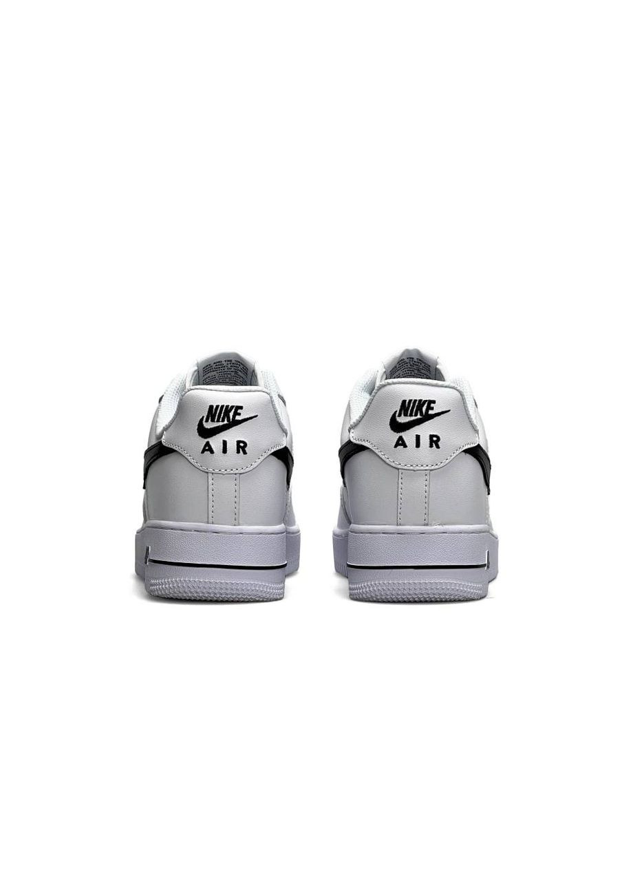 Білі Осінні кросівки чоловічі, вьетнам Nike Air Force 1 ‘07 Low Black White