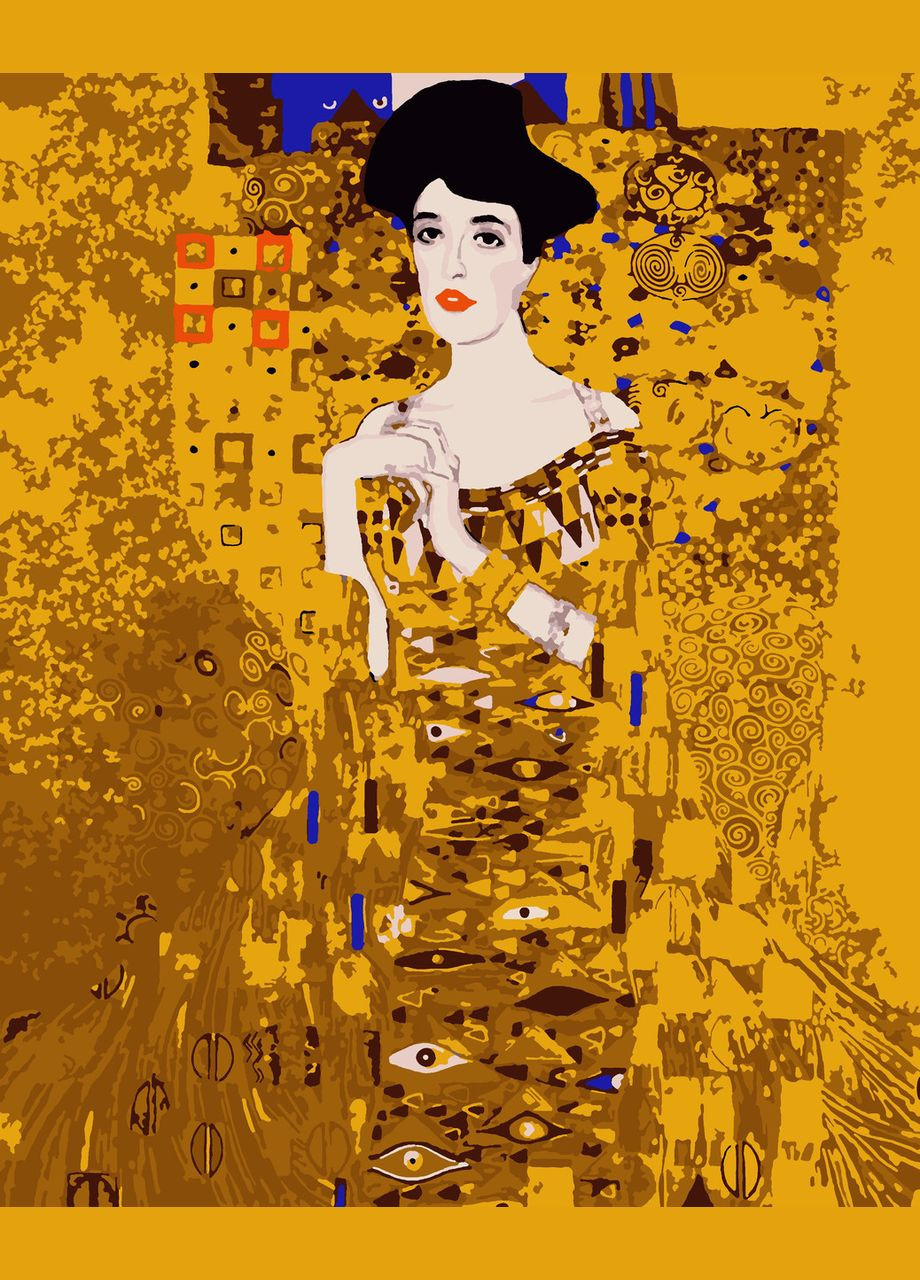 Картина за номерами Золота Адель із золотою фарбою 40 х 50 PN7591 Artissimo (348359527)