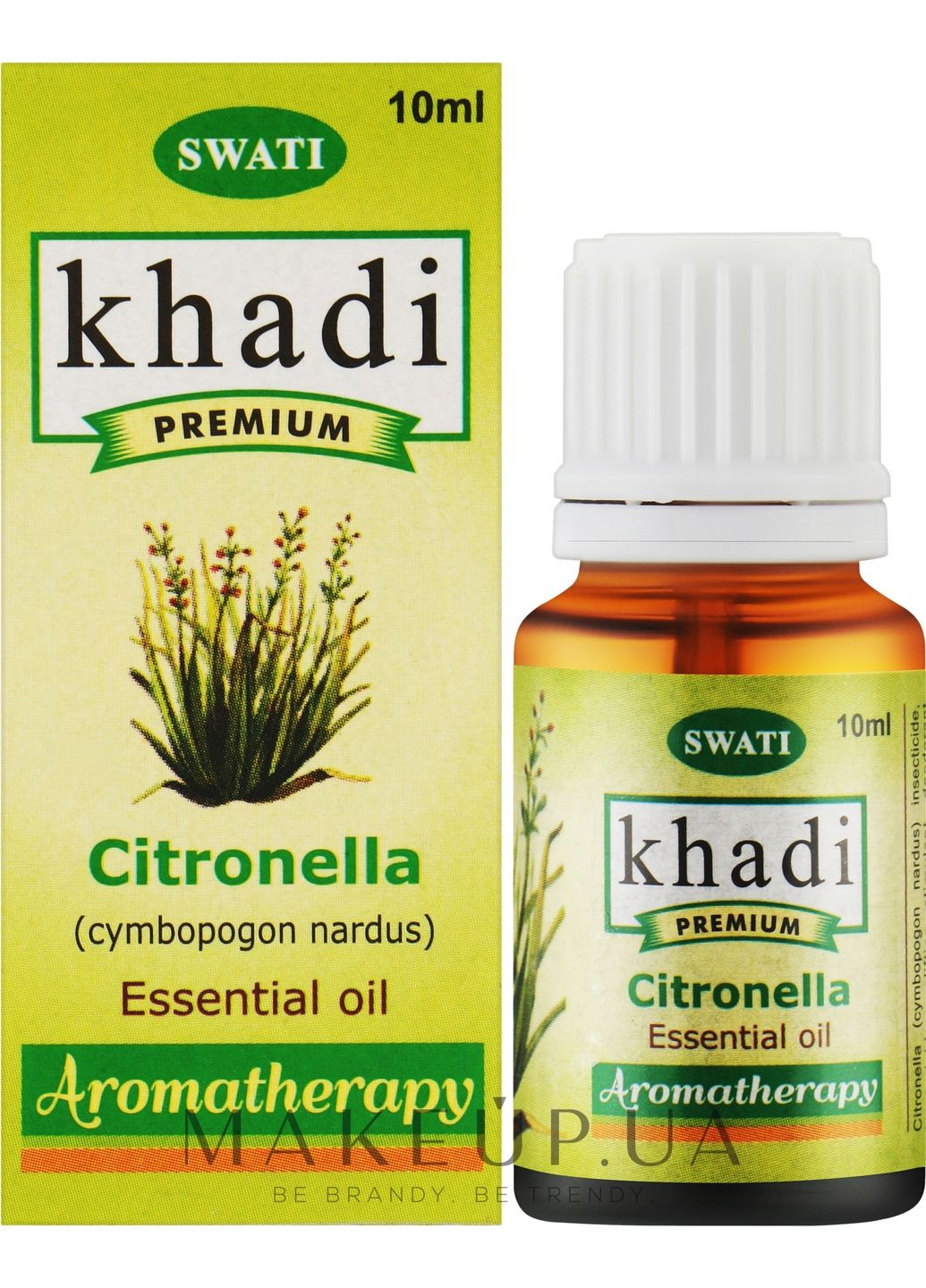 Эфирное масло "Цитронелла" Premium Essential Oil 10ml (1228671-36229687) Khadi Swati (368744725)