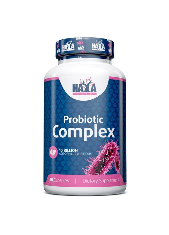 Пробиотики и пребиотики Probiotic Complex, 60 капсул Haya Labs (324419157)