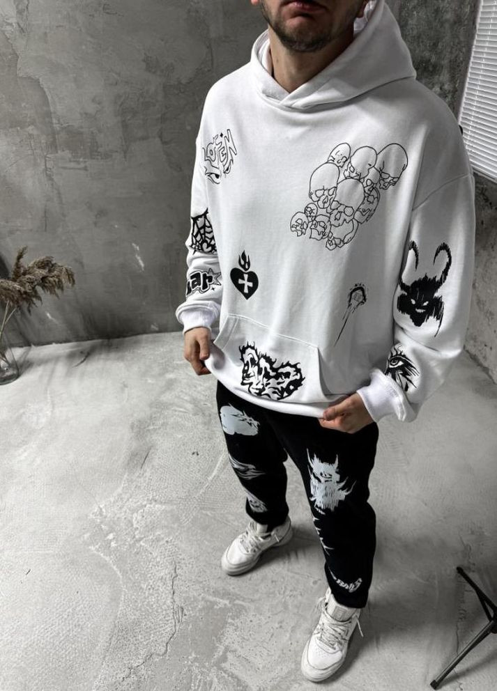 Костюм худи+штаны дтф No Brand (314464546)