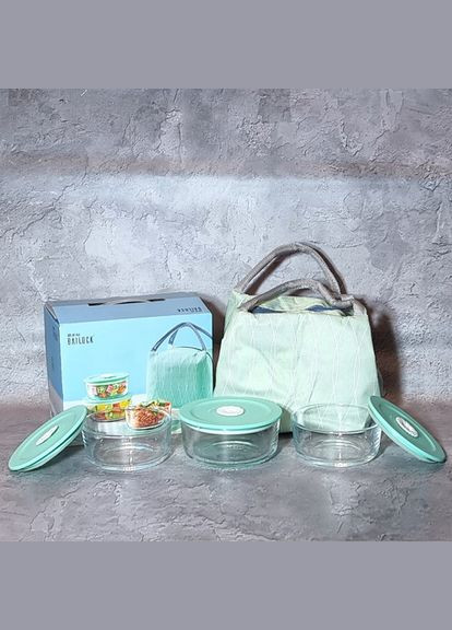 Набір контейнерів харчових з термосумкою 6050-03 4 предмети SNT (336884108)