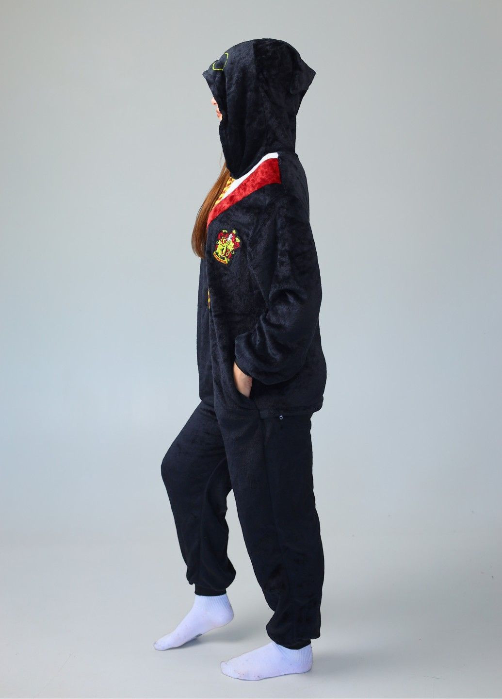 Кигуруми пижама Гарри Поттер женская черная плюшевая Lalapka (367610279)