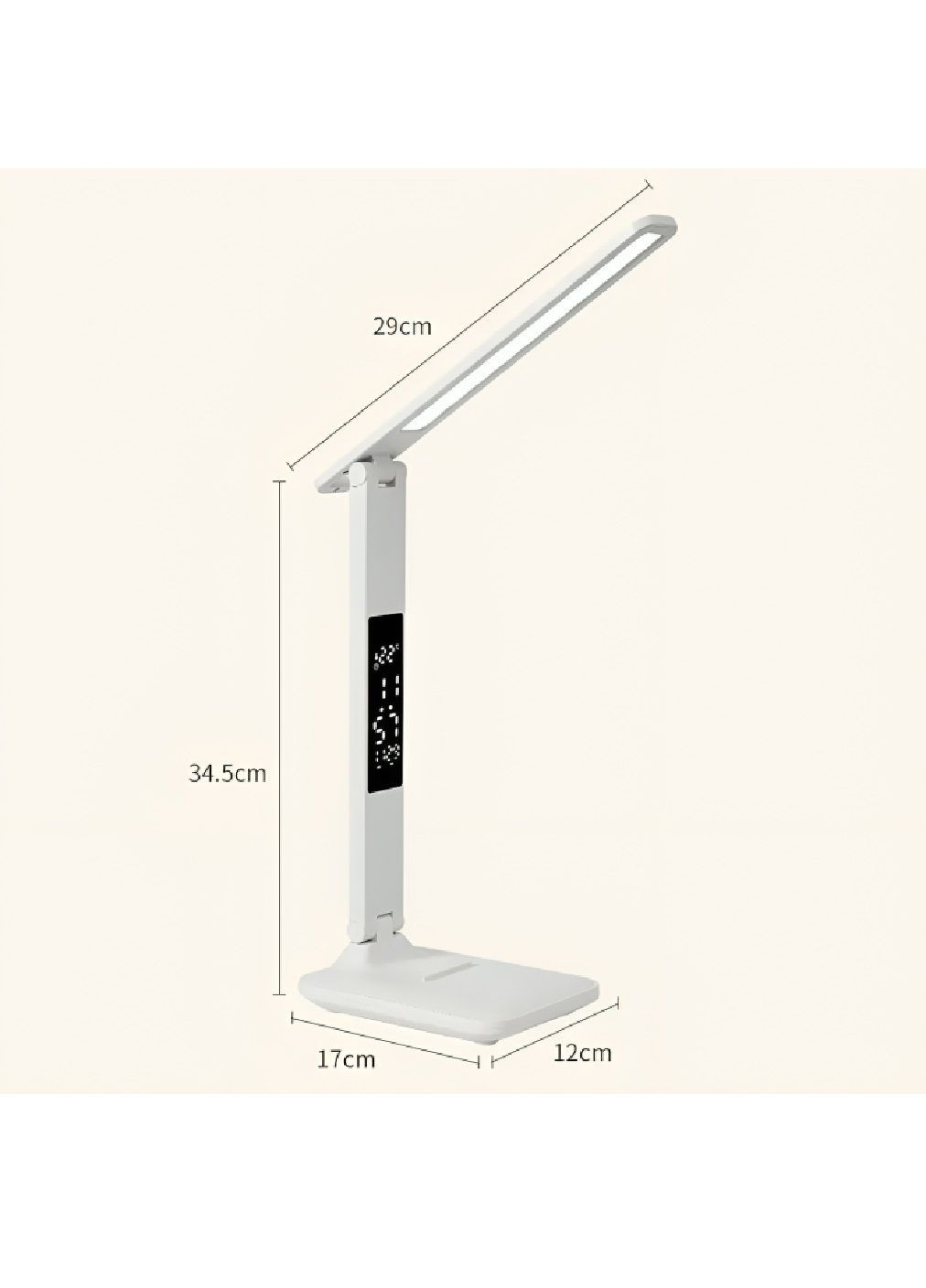 Настольная лампа с дисплеем сенсорным управлением подставкой для телефона 4 режима регулировки яркости 7 Вт (480397-Prob) Unbranded (335003934)