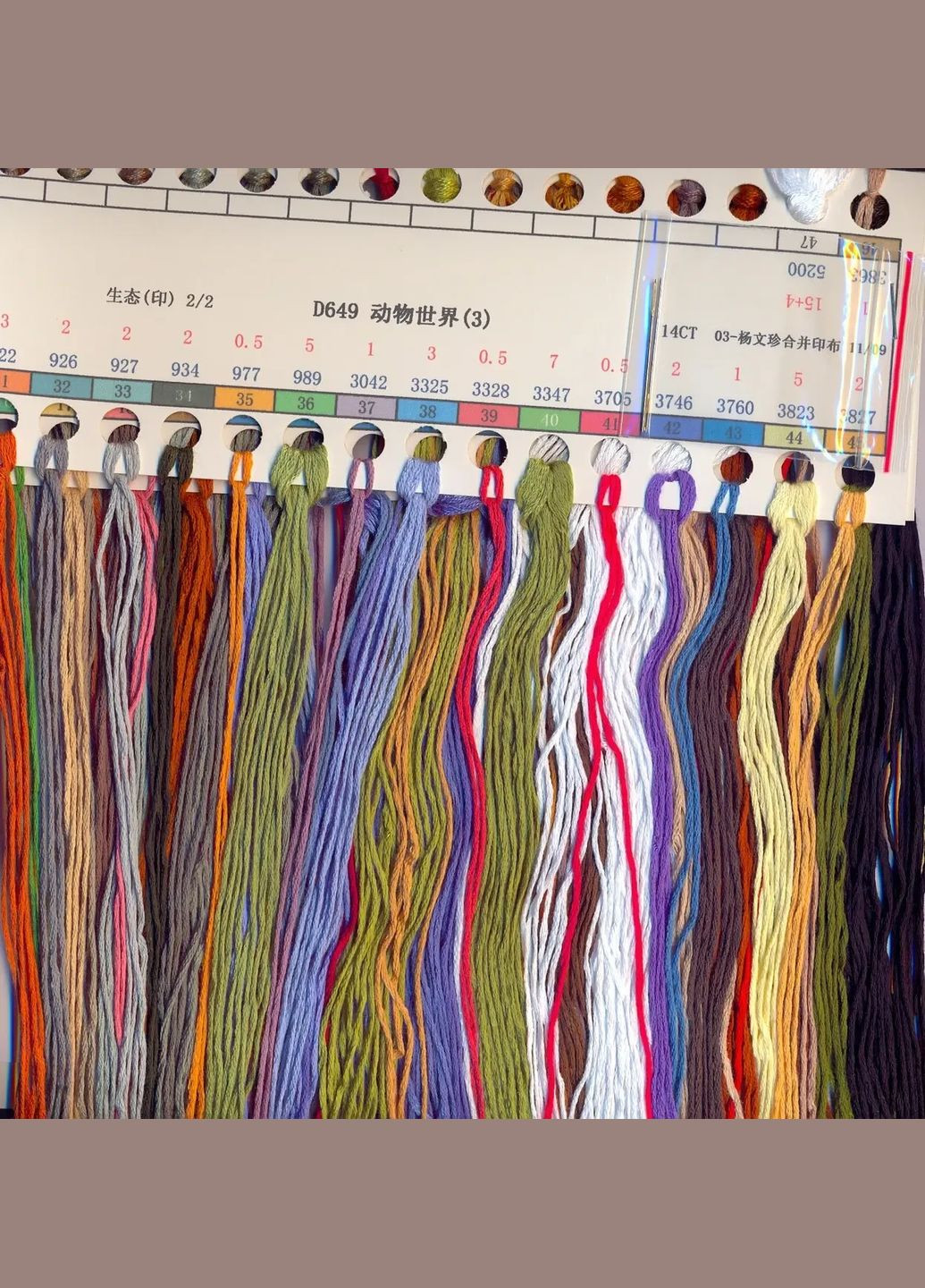 Набір для вишивання за нанесеною на канву схемою "Animal world (3)".AIDA 14CT printed, 55*42 см Joy Sunday (313613183)