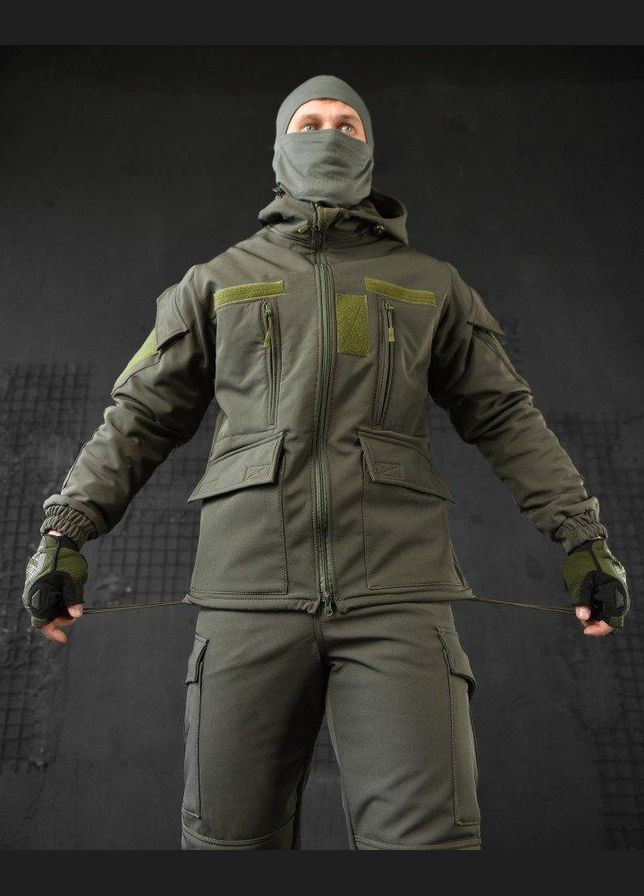 Тактичний костюм SoftShell Olive ВТ0445 5XL No Brand