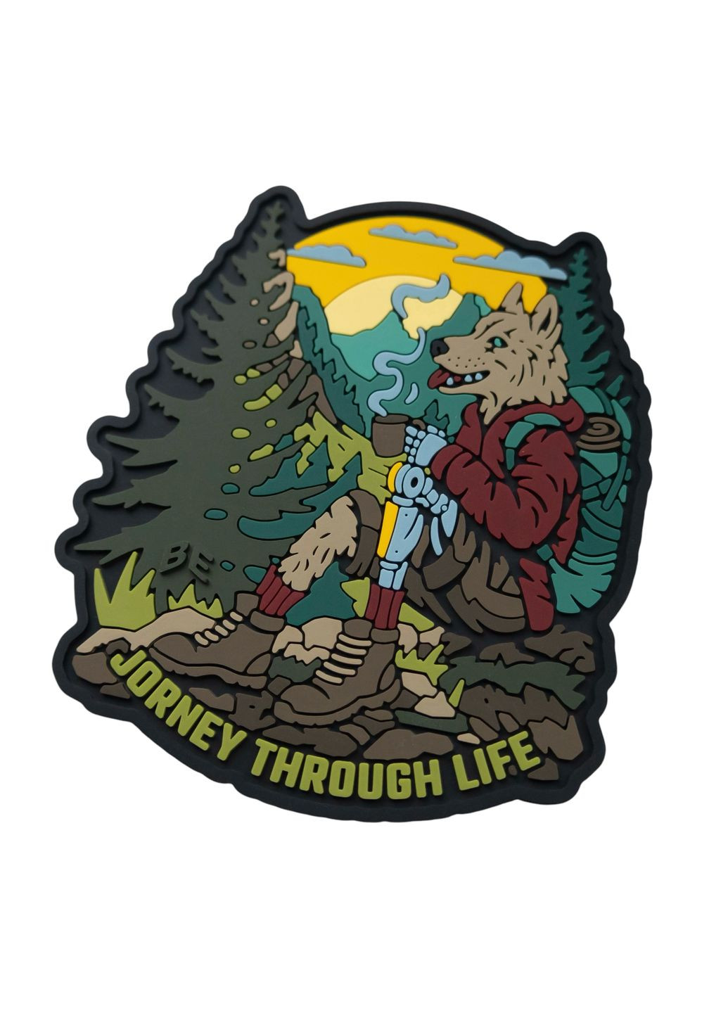 ПВХ патч (шеврон) "Путешественник по жизни" Brand Element Патч (315395791)
