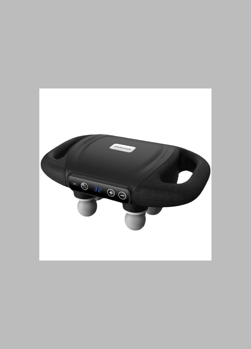 Масажер перкусійний з шістьма голівками портативний JZ-AMQ-01 No Brand (334004075)