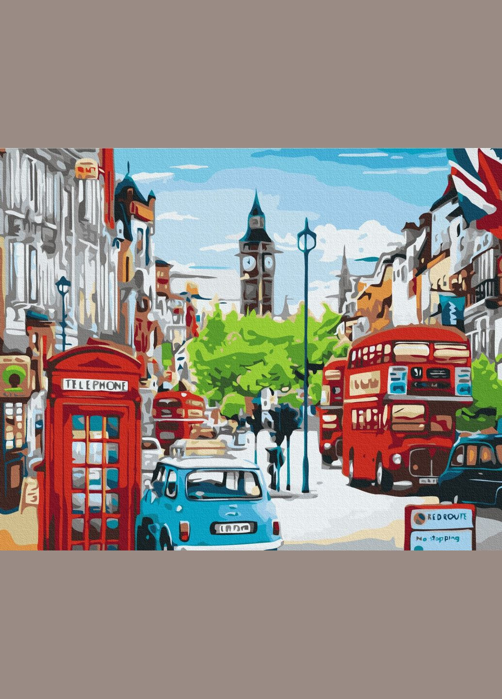 Картина за номерами " Година-пік у Лондоні " 48x60 см Brushme (366547002)