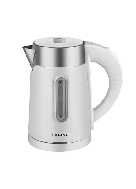 Электрочайник с окошком SK0808W 1200 Вт 1 л Белый Sokany (307065396)