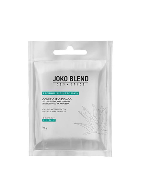 Альгінатна маска заспокійлива з екстрактом зеленого чаю та алое вера, 20 г (4823109401877) Joko Blend (366821574)