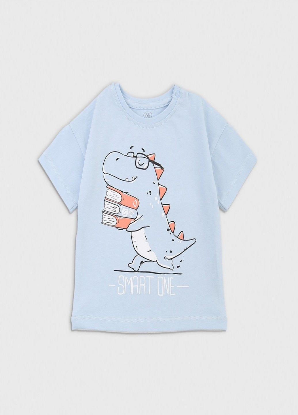 Голубая стильная футболка для мальчика Фламинго Текстиль