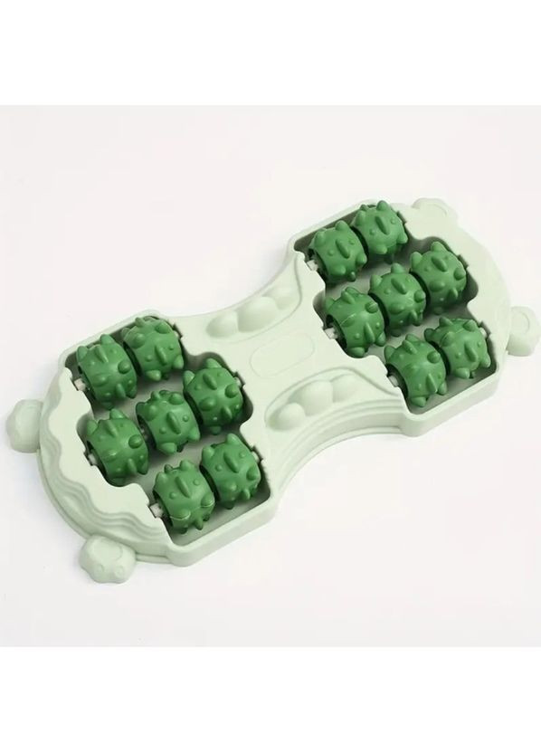 Механічний масажер для ніг та стоп Foot Massager з магнітними роликами для розслаблення та зняття втоми Зелений No Brand (362732066)