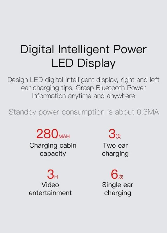 Гарнітура TWS E6S black No Brand (322701365)