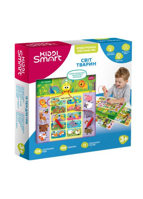 Настільна гра Вікторина Світ тварин S2 (157-A-0011-UA) KIDDI SMART (369939556)