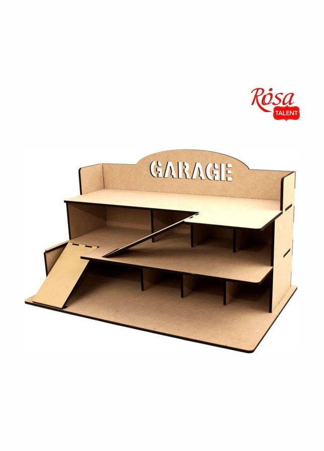 Гараж-паркінг для машинок трирівневий, МДФ, 35,5х57х33см, TALENT Rosa (340460811)