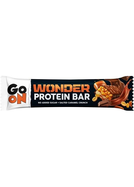 Протеїновий батончик Protein Bar Wonder Protein Bar 45 г Salted Peanut Caramel Go On Nutrition (368775017)