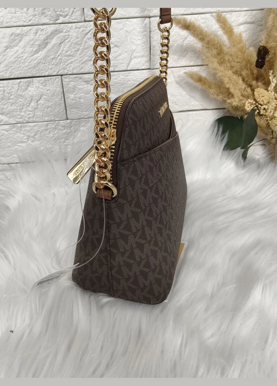 Сумка жіноча крос-боді Jet Set Travel (30S8VKSG)-оригінал Michael Kors MLDCB Dark-Braun (323465536)