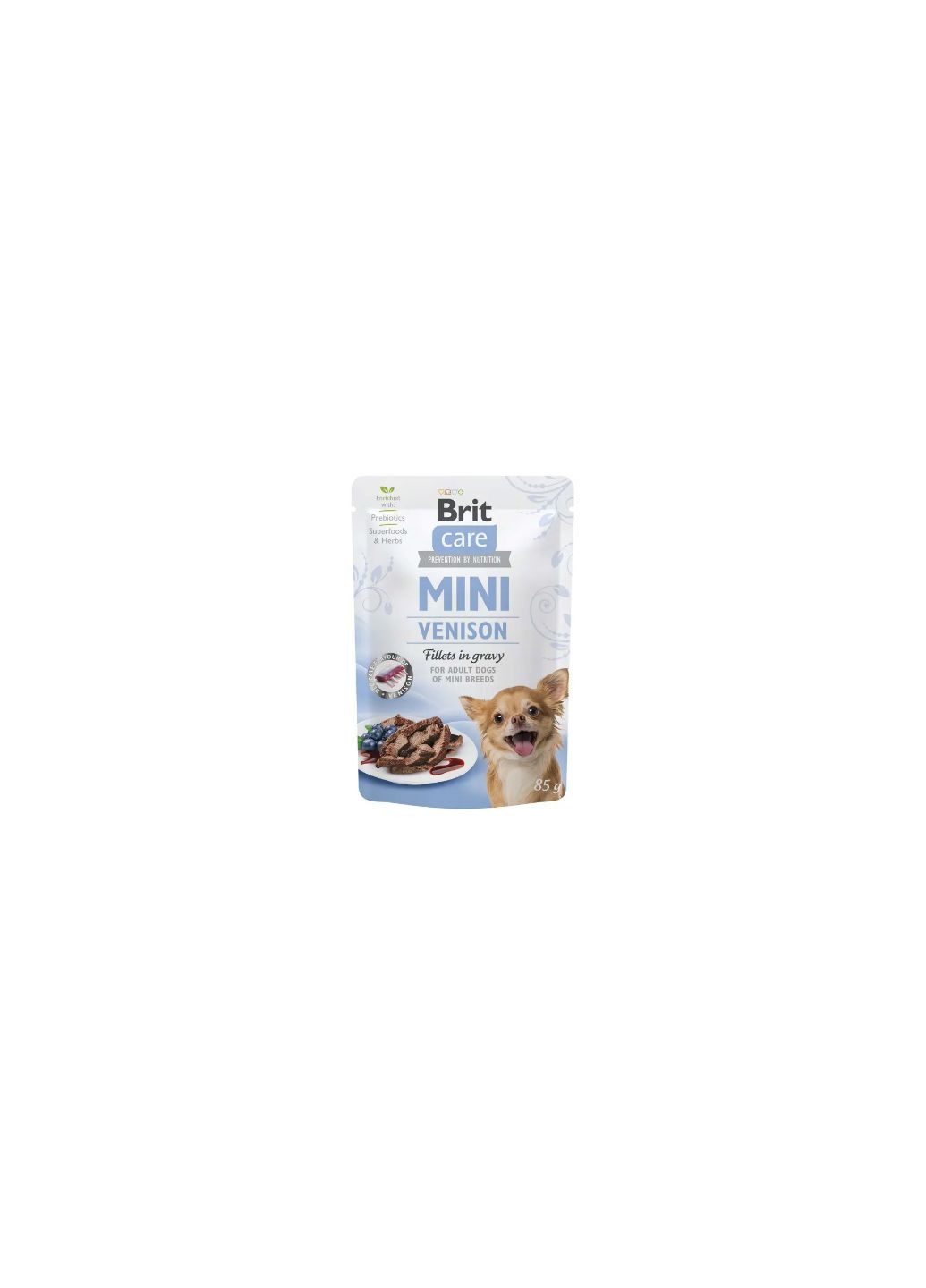 Влажный корм для собак Care Mini pouch 85г, с филе дичи в соусе Brit (292258562)
