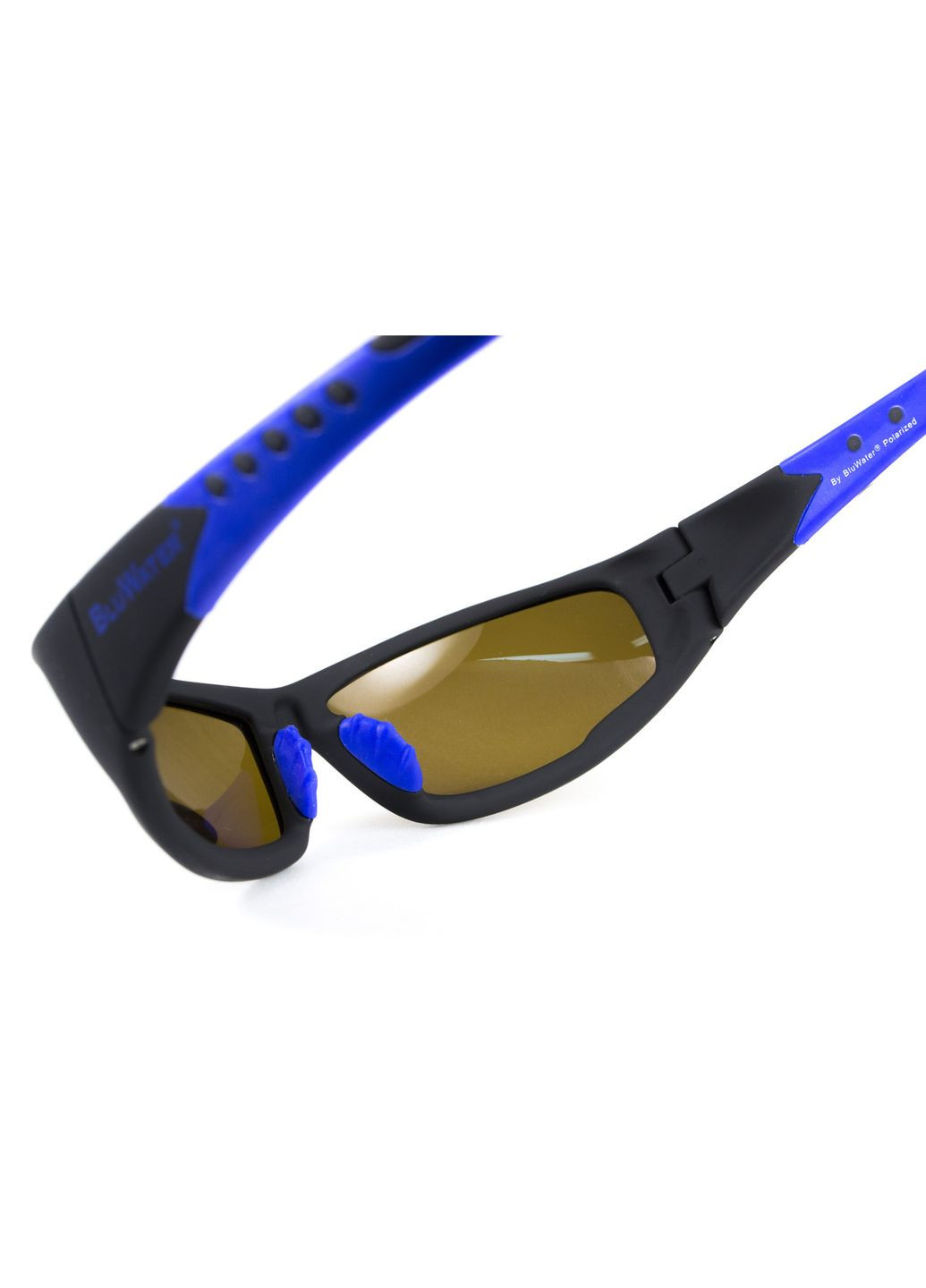 Очки поляризационные Daytona-3 Polarized (brown) коричневые в черно-синей оправе BluWater (370271334)