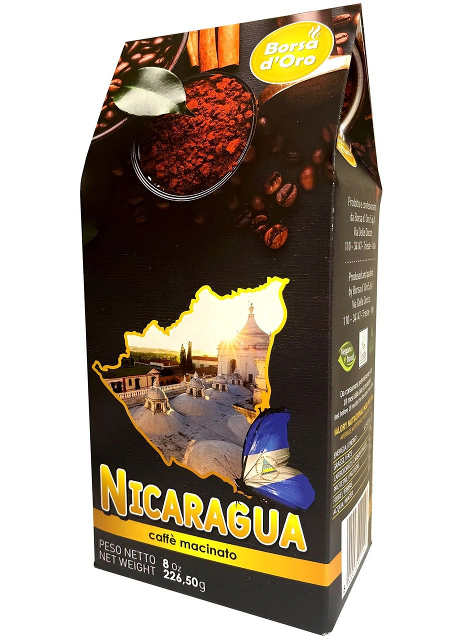 Кофе мелена НИКОРАГУА 226.50г, Borsa d`Oro (Италия) Borsa D'oro (358791037)