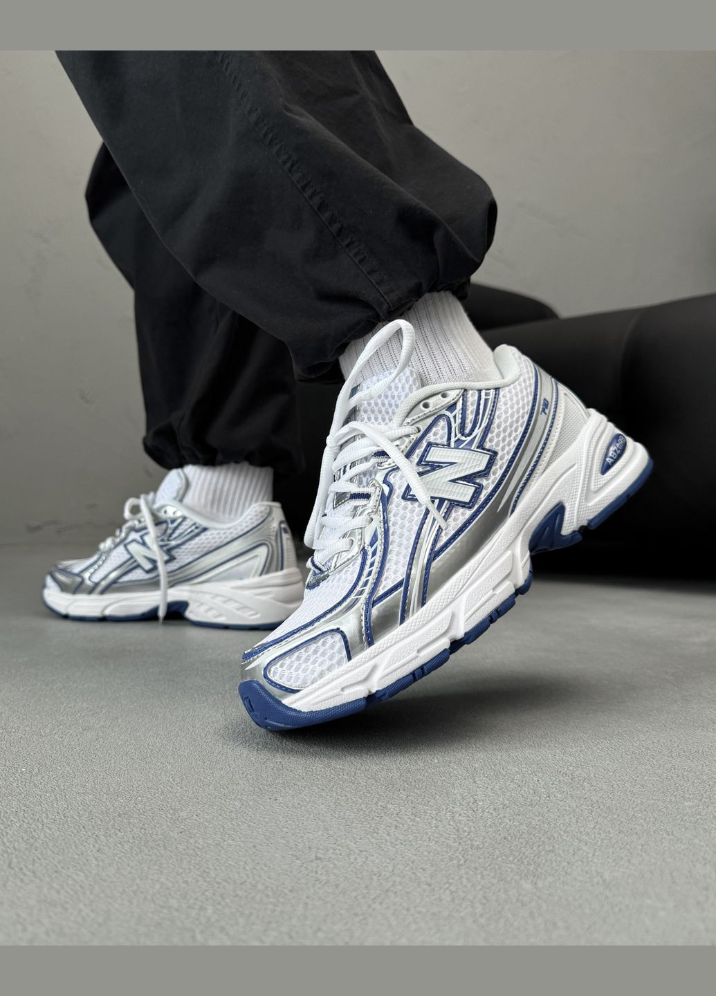 Сірі Осінні кросівки чоловічі new balance 740 grey white | нью беланс 740 сірі білі No Brand