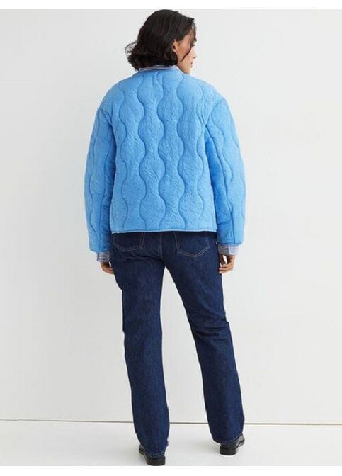 Блакитна демісезонна куртка H&M