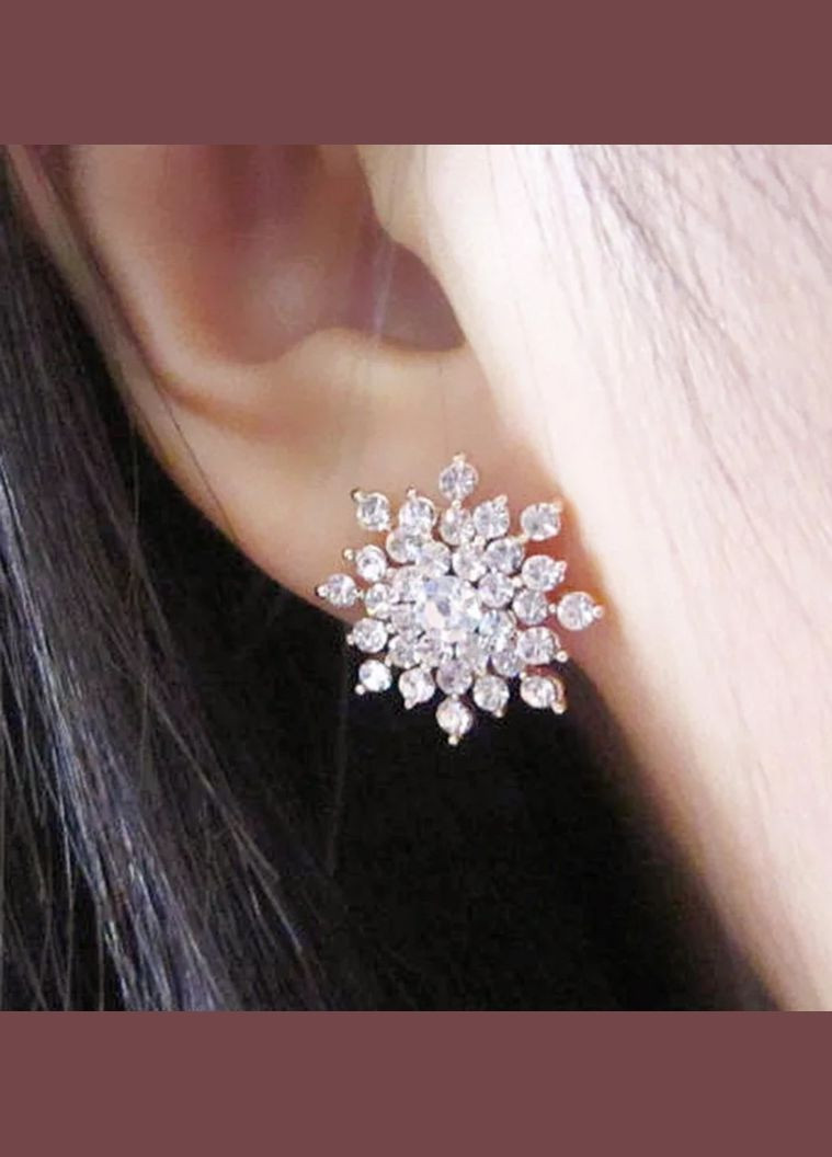Жіночі сережки, святкові з камінням No Brand (314806757)