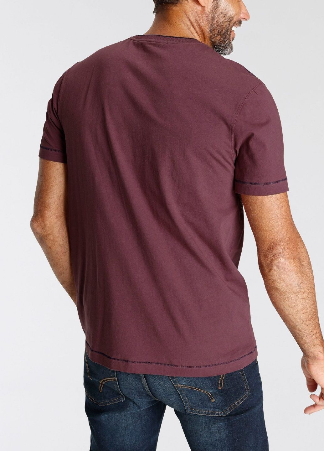 Бордовая футболка Man's World