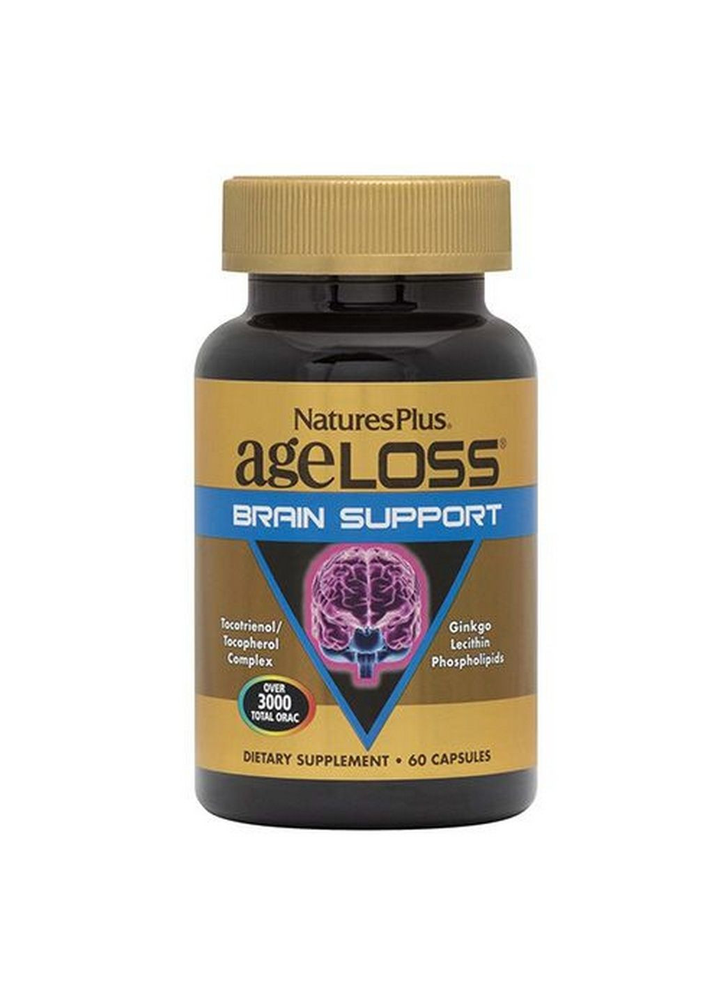 Натуральна добавка AgeLoss Brain Support, 60 капсул Natures Plus (293483134)