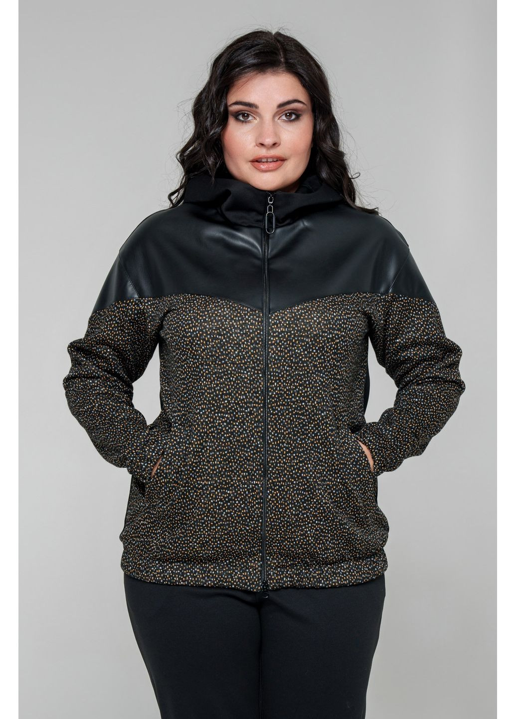 Жовта демісезонна кофта з капюшоном на блискавці all posa (ap101690p) A'll Posa