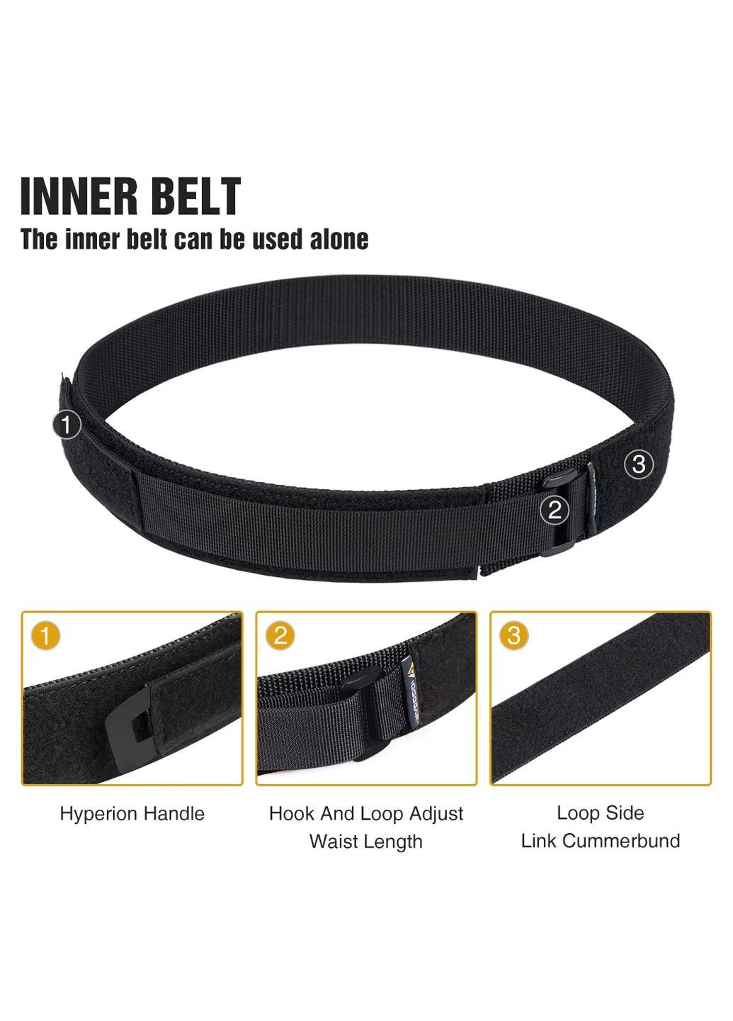 Розвантажувальний ремінь Idogear (Чорний) розмір L No Brand (332634979)