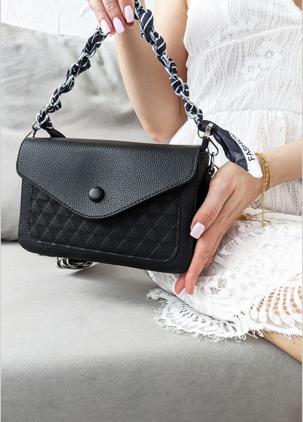 Городская женская сумка с клапаном и двумя ремешками InFashion Сумка (334629985)