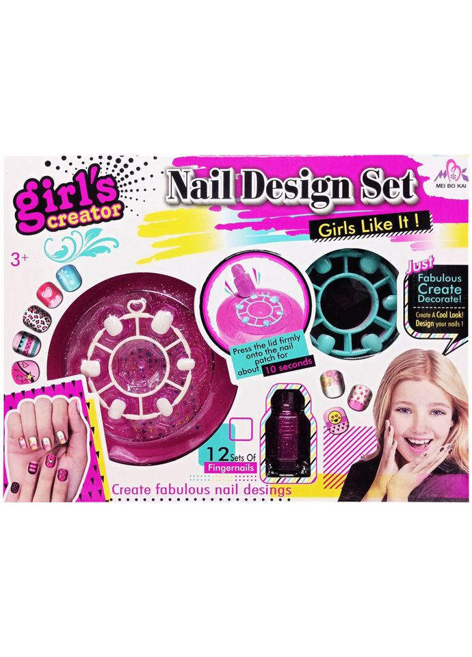 Детский набор для маникюра MBK321 накладные ногти. Bambi (304405595)