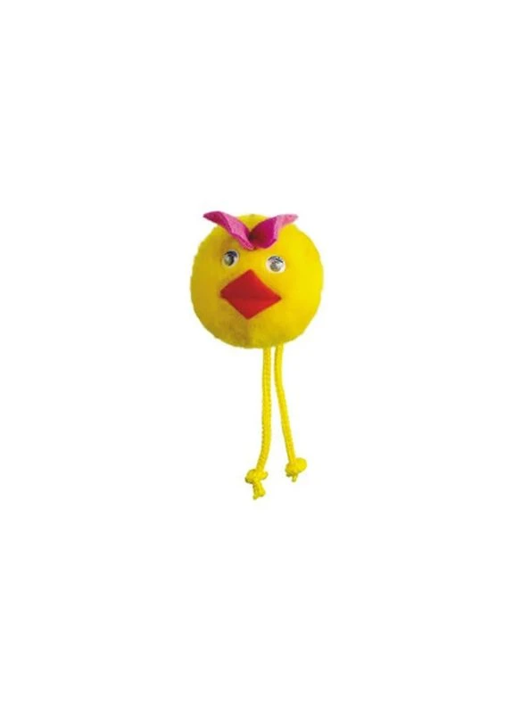 Игрушка для кошек «Утенок» на резинке 5 см (плюш) (4823082403745) Природа (398420414)